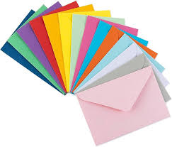 Paquete de 25 sobres mini, elección de colores, 140 x 190 mm, con pegamento húmedo, 120 g/m², color 24 Bordeaux