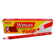 Marcadores de cera Baco Rojo