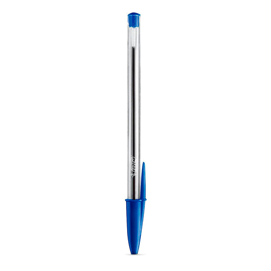 Plumas Bic Cristal Dura Más Azul