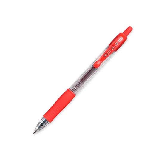Plumas de Gel Retractiles Pilot G2 Rojo